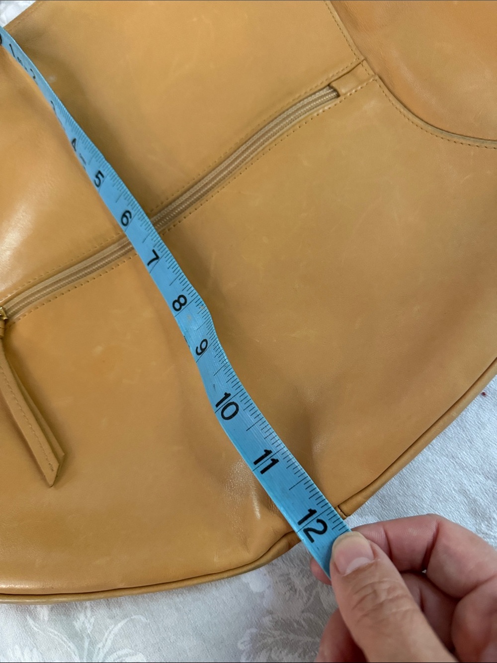 Longchamp Leather Quadruple Strap Vintage VTG Ring Slim Hobo Bag Purse Handbag - Picture 7 of 9